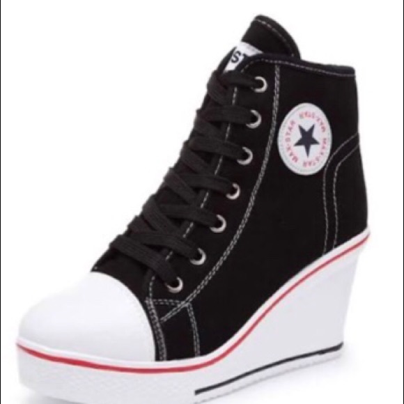 high heeled sneakers